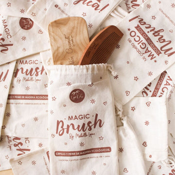 Kit Cepillo + peine Magic Brush - Golden Coconut
