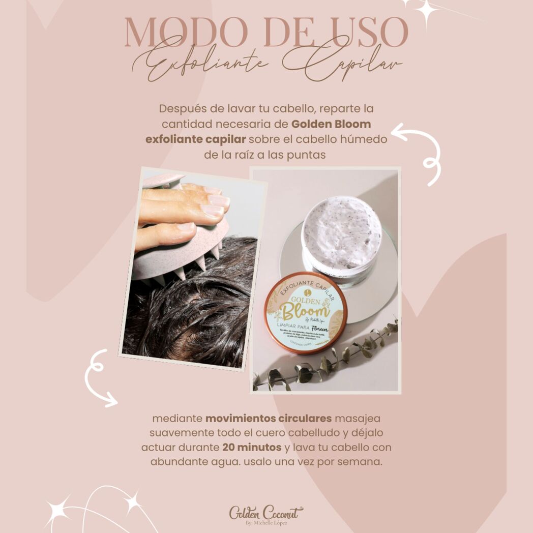 Golden Bloom - Exfoliante Capilar - Golden Coconut