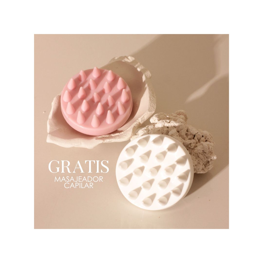 Golden Bloom - Exfoliante Capilar + Masajeador Bundle - Golden Coconut