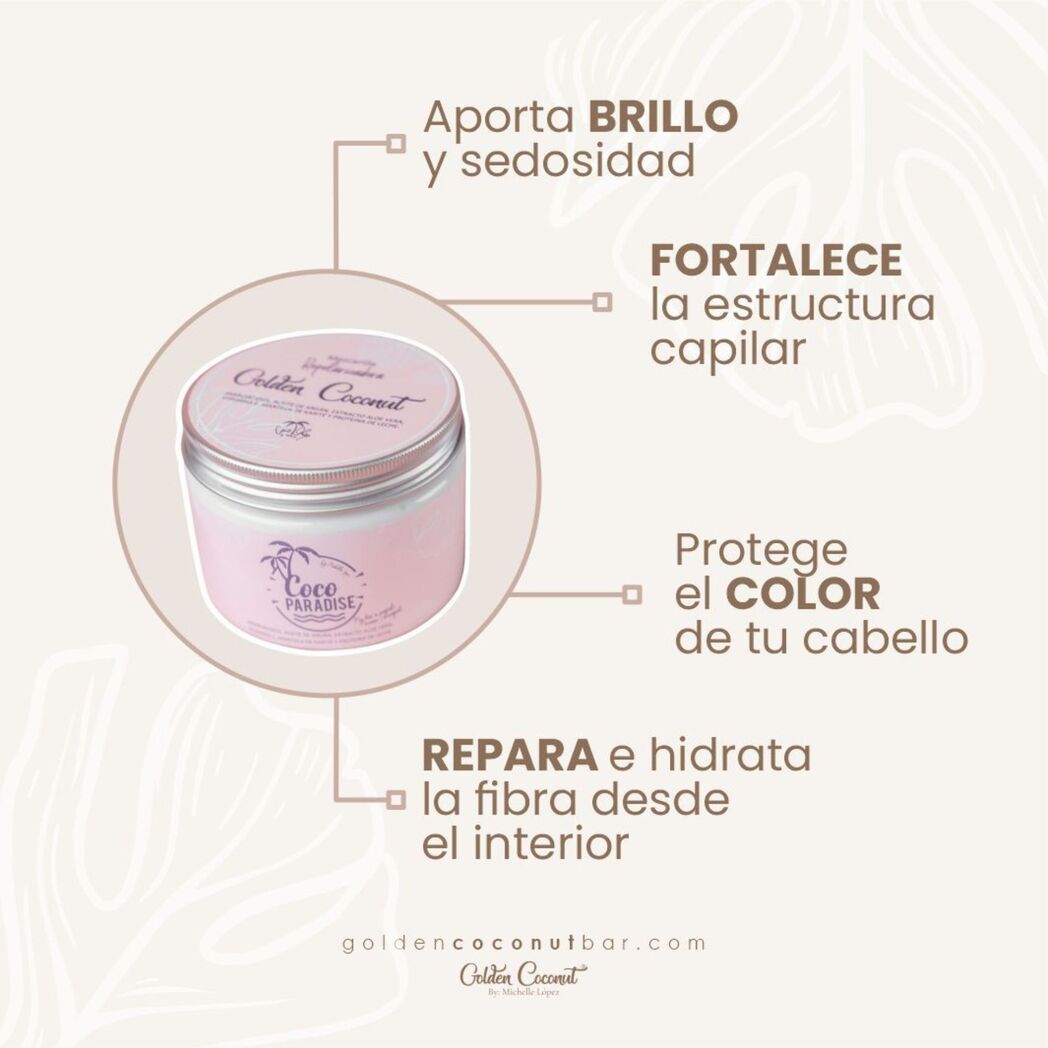 KIT GOLDEN 4 FLASH - (3 Beneficios) EVENTO STRONG HAIR-STRONG WOMAN 1 DE MARZO - Golden Coconut